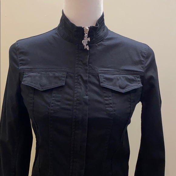 Auth Iceberg Jeans Italy short zipper fit jacket - Picture 11 of 11